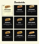 Menu Chez L’ancien - Les sandwichs