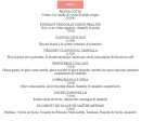 Menu Come Va Gare - Les desserts
