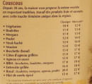 Menu Le Riad - Les couscous