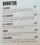 Menu Los Pueblos - Burritos