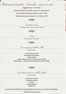 Menu Restaurant Ontario - Viandes,desserts,...