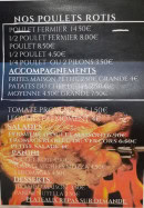 Menu The Chicken - Les poulets, accompagnements, salades, ...