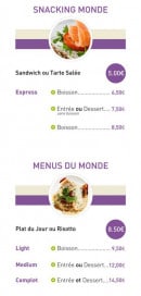 Menu Culture food - Les snacking, menu du monde 