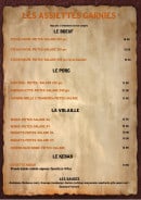 Menu Food'saloon - les assiettes