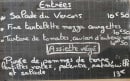 Carte et menu de L'épicurieux à Autrans-Méaudre en Vercors — Les entrées et assiettes végétarien
