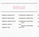 Menu Sushi Way - Rolls