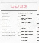 Menu Sushi Way - Sashimi