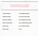 Menu Sushi Way - Les nouilles