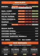Carte et menu de Indian Street Food à Salaise sur Sanne — Les plats, burgers