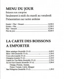 Carte et menu de La Cuisine du Vietnam à Saint Marcellin — Le menu du jour et boissons