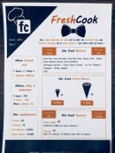 Menu Fresh Cook - Les boissons, frites et desserts