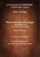 Menu La Taverne - La formule