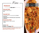 Carte et menu de Les Saveurs du Portugal à Tignieu Jameyzieu — Exemple de menu weekend