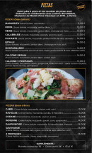 Menu La Trattoria - Les pizzas