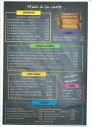 Menu Le QGB - Les sandwiches, salades...