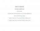 Carte et menu de Papilles et Papote à Entre Deux Guiers — Le menu à l' ardoise