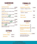 Menu O Campus - Les sandwichs, formules et desserts,...