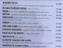 Menu Easy Rider - La carte