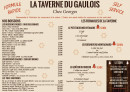 Menu La taverne du Gaulois - Les boissons et formules