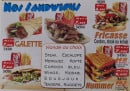 Menu Au Petit Creux - Sandwiches