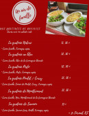 Carte et menu de Un Air de Famille à Le Pont de Beauvoisin — Les burgers