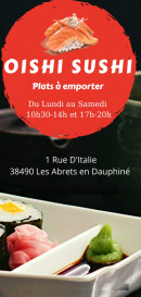 Carte et menu Oishi Sushi Les Abrets en Dauphiné