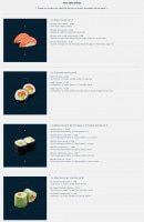 Carte et menu de Sushi Frenchy à Les Abrets — Les nigiris, futomakis, makis classiques feuille d’algue ou d’omelette,...