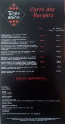 Menu Turbo Delices - Les burgers