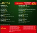 Carte et menu de L'Italiana pizzeria à Saint Maurice l'Exil — Les pizzas, les plaques et les cremes