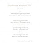 Carte et menu de Le petit boudoir à Saint Etienne de Saint Geoirs — Menu découverte