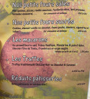Carte et menu de Le Fournil du Père à Fontaine — Les petits fours salés , sucrés et macarons, ...