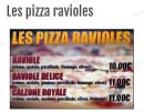 Menu Aldente - Les pizzas ravioles 