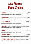 Carte et menu de Blue Entr'act à Les Avenières Veyrins-Thuellin — Les pizzas page 3