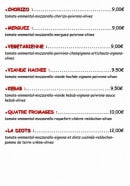 Carte et menu de Blue Entr'act à Les Avenières Veyrins-Thuellin — Les pizzas page 2
