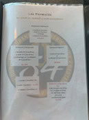Carte et menu de Restaurant 0'54 à Le Touvet — Formules