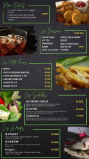 Menu Le Vallon Gourmand - Les boissons salades, ...