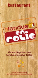 Carte et menu La Fondue en Folie, L' Alpe d'Huez