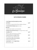 Carte et menu de Le Génépi à L' Alpe d'Huez — page 5
