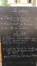 Menu Les Instan'Tanneries - Exemple de menu