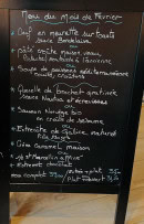 Carte et menu de Les Voiles Effet Mer à Charavines — Le menu
