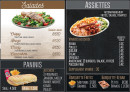 Menu Grill Diner's - Les salades , paninis et assiettes
