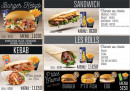 Menu Grill Diner's - Les sandwichs et rolls
