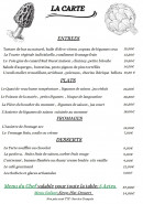 Menu La Maison Haute - La carte
