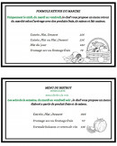 Menu La Maison Haute - Menu midi et soir