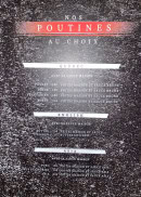 Menu Planet grill - Les poutines