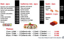 Menu Akami Sushi - Les makis, sushis, ...