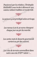 Carte et menu de La Comédie à Lons le Saunier — Les plats