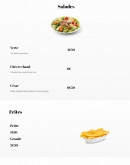 Menu Tacos Mood - Les salades et frites