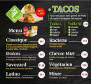 Menu In Dwich - Les tacos