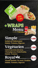 Menu In Dwich - Les wraps